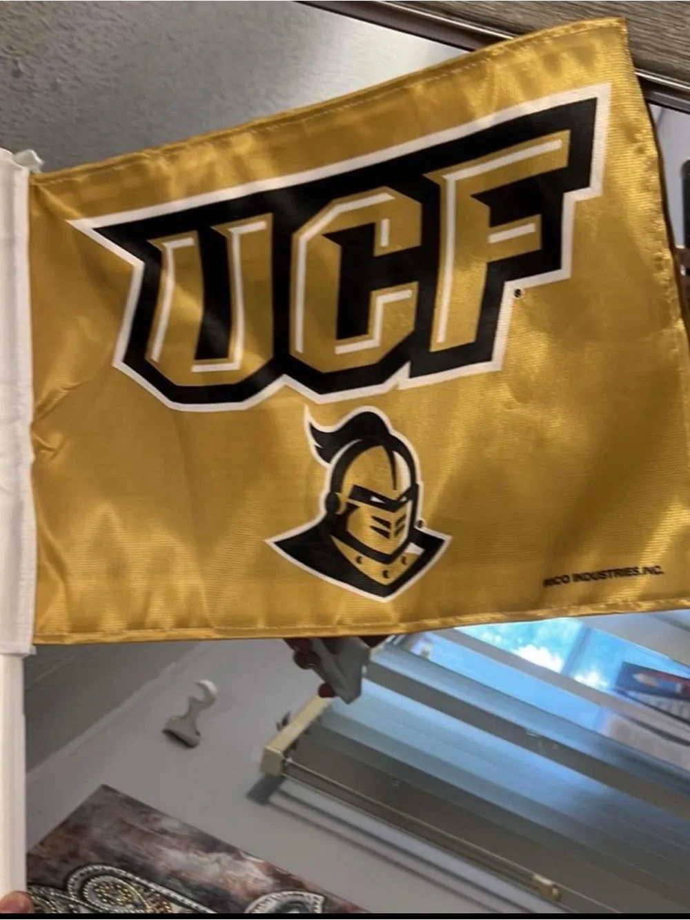 UCF Knights Fan Gear BUNDLE - Under Armour Tee (S Loose), 1/4 Zip Pullover & Car